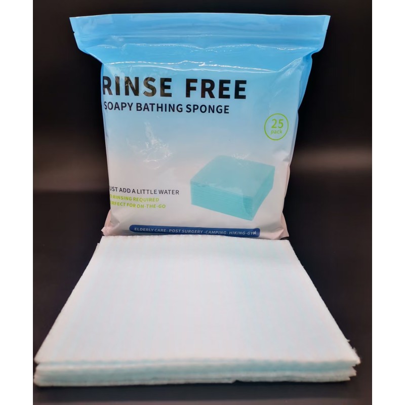 Soapy Bathing Sponge Factory - Disposable Rinse Free Self Sudding