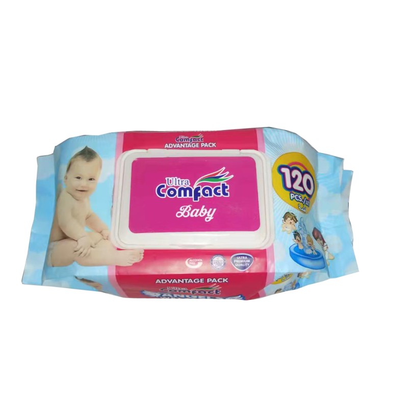Baby Cleaning Wipes Factory - 80 Counts Retail Pack Natural Care