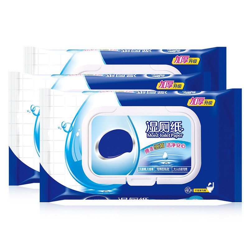 Moist Toilet Tissue Supplier - 40 Pcs Travel Pack Flushable