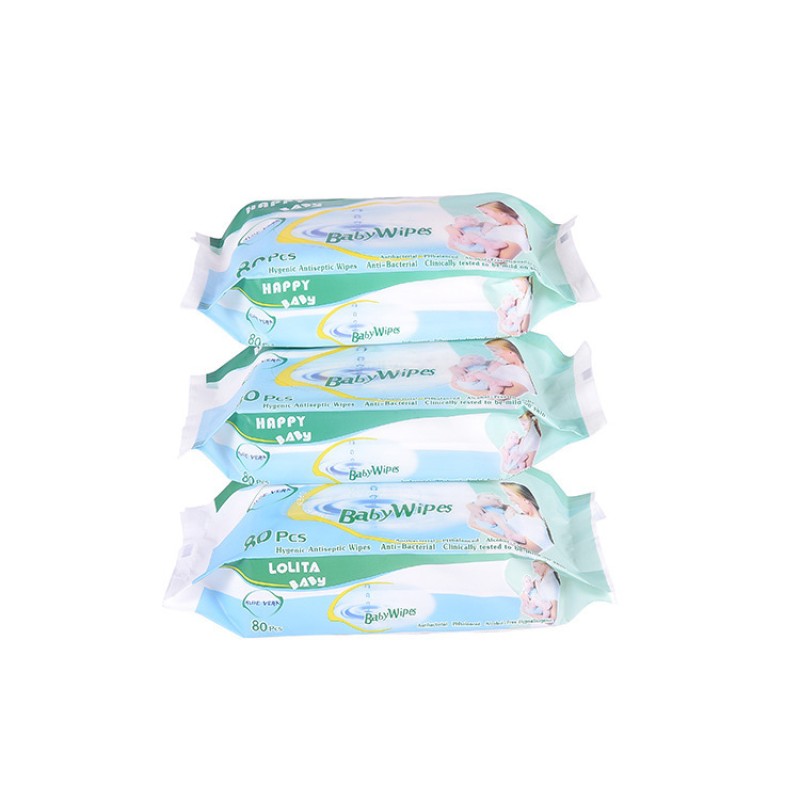 Baby Cotton Wipes Manufacturer - 80 Counts Sensitive Soft Cleaning
