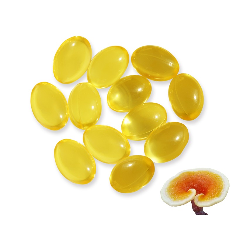 EU Organic Ganoderma Spore Oil Softgel Capsules Supplier - OEM Custom Easy to Swallow