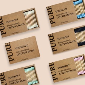 Cotton Swabs Manufacturer - Customized Box Color Private Labeling Pimple Remove Blackhead Remove Cotton Swabs Paper Stick