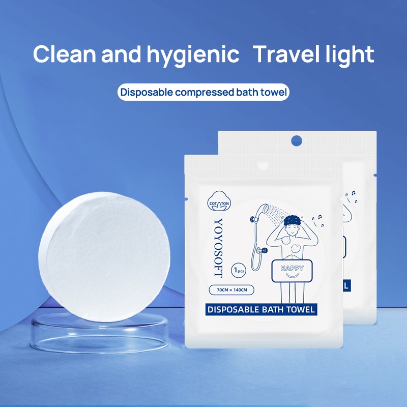 Compressed Towel Supplier - Manufacturer Direct Sell OEM Soft Cotton Compressed Bath Towel Disposable Travel Towel