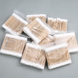 Alcohol Swabs Factory - Microfiber Alcohol Filled Liquid Cotton Swab Organic Cotton Tip Bud in Plastic Stem