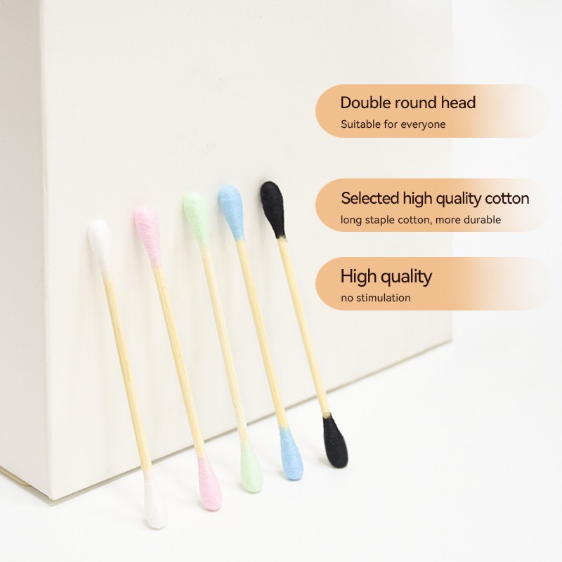 Cotton Swabs Manufacturer - Customized Box Color Private Labeling Pimple Remove Blackhead Remove Cotton Swabs Paper Stick