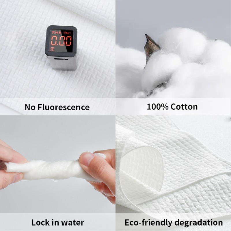 Makeup Remover Supplier - Disposable Cotton Tissue Face Cleansing Makeup Remover High Quality Tissue Private Label