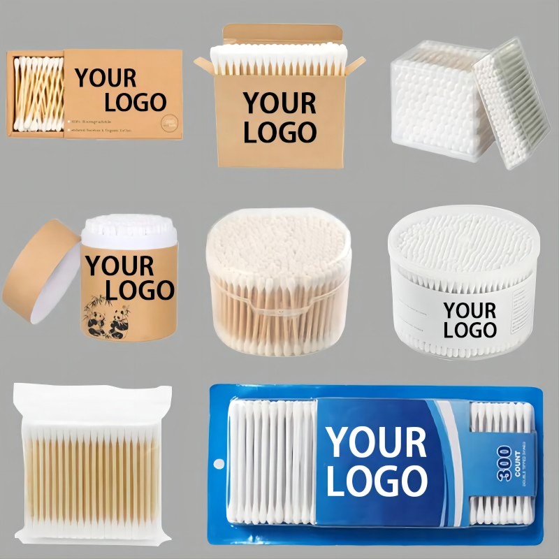 Cotton Buds Supplier - Top Quality Private Labeling OEM Accept Paper Stick Cotton Buds Cotton Swabs Qtips 200pcs