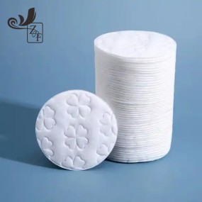 Cotton Pads Manufacturer - Customization Logo High Quality Facial Round Exfoliating Makeup Removal Organic Cotton Pads