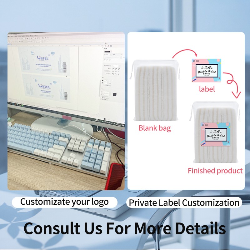 Face Wipes Manufacturer - OEM Face Cleansing Dry Towel Wipes Tissue Private Label Makeup Remover Disposable Cotton