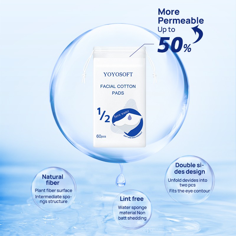 Cotton Pads Manufacturer - OEM ODM Customization Disposable Water Saving Cotton Pads Skin Friendly Facial Cotton Pads