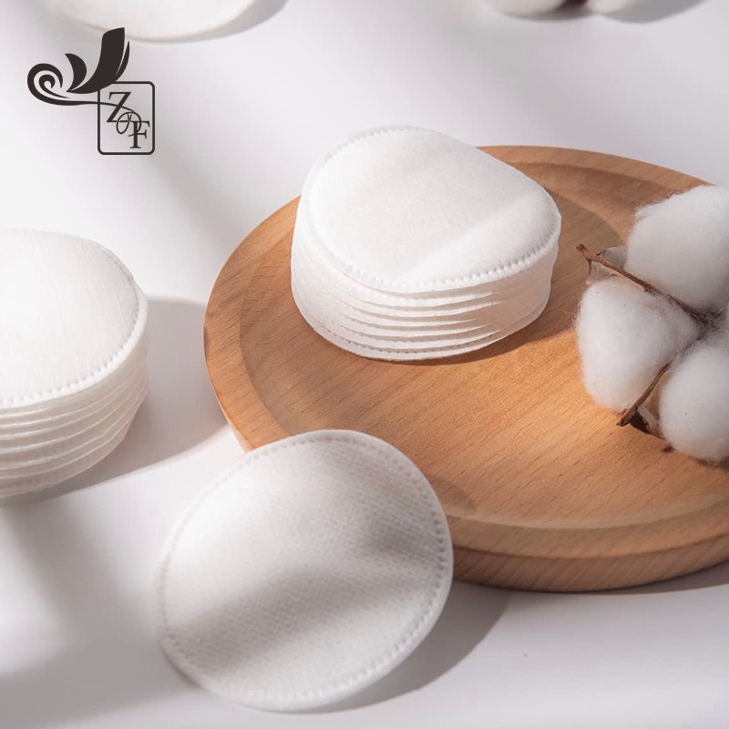 Facial Pads Supplier - Custom Shape Pattern Peeling Finger Square Circle Triangle Cotton Facial Pads Bulk