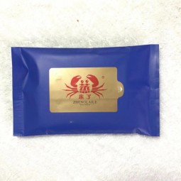 Moist Towel Manufacturer - Custom Restaurant Disposable Moist Cotton Wet Towel Individual Package Cleansing Wipes
