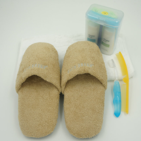 Hotel Slippers Supplier - Factory Direct Eco-Friendly Disposable Terry Cloth Hotel Bath Slippers Soft Travel