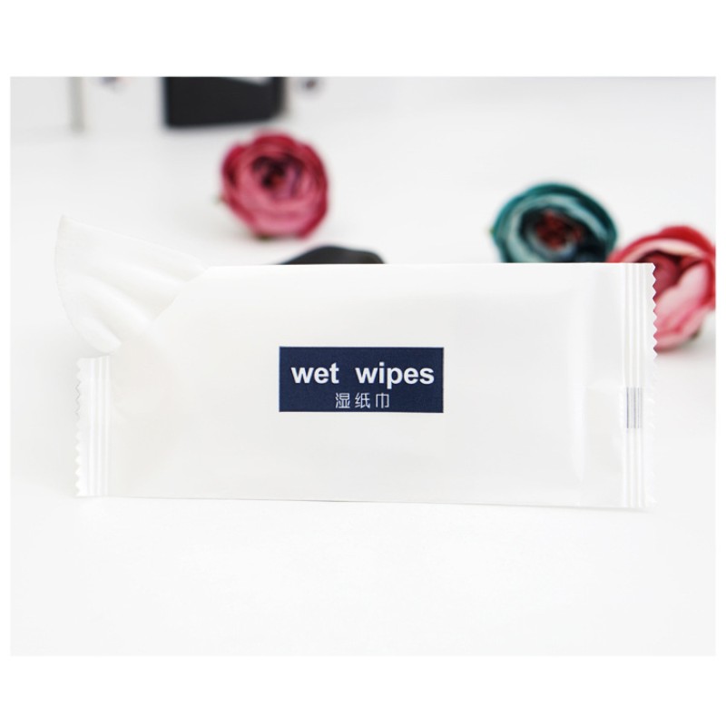 Wet Wipe Supplier - Custom Single Piece Nonwoven Wet Wipe Tissue Individual Travel Package Disposable Cleansing