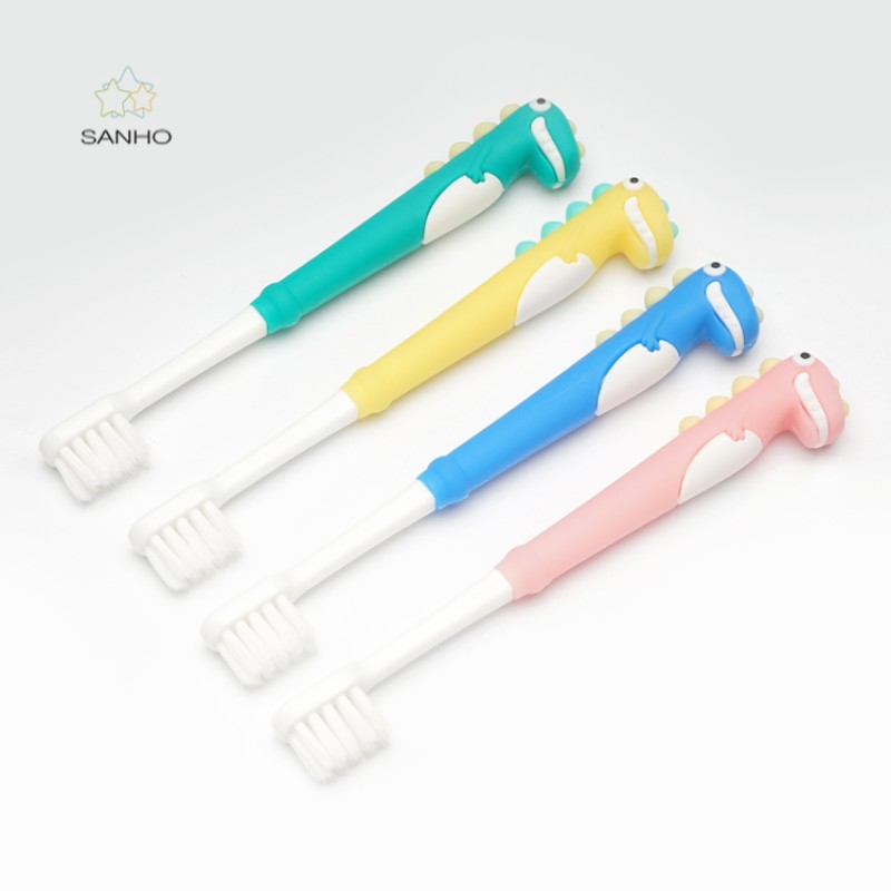 Kids Toothbrush Factory - Toothbrush for Kids Dinosaur Shape Personalized Design Anti Slip Travel Toothbrush
