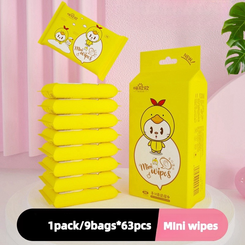 Wet Wipes Factory - Factory Wholesale 64 Mini Pure Water Wet Clean Wipes Skin-Friendly Cleansing Wipes