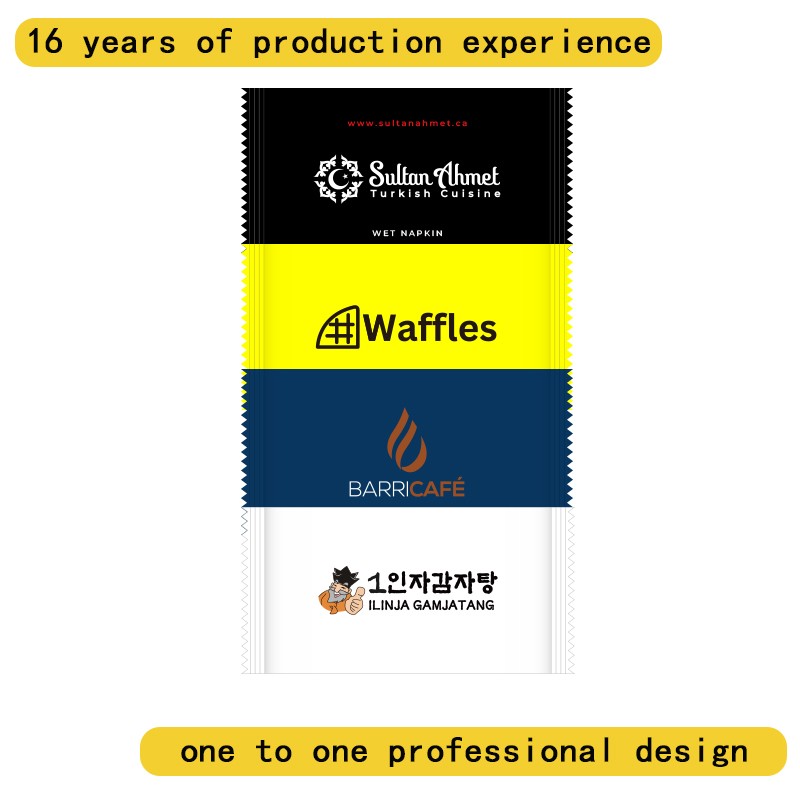 Wet Wipes Supplier - Free Samples Free Custom Print Scented Hand Single Pack Individual Wrapped Airline Clean