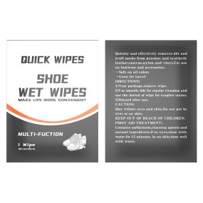 Shoe Cleaning Wipes Factory - Shoe Cleaner Sneaker Wipes Individually Wrapped Quick Wipes for Leather Shoes
