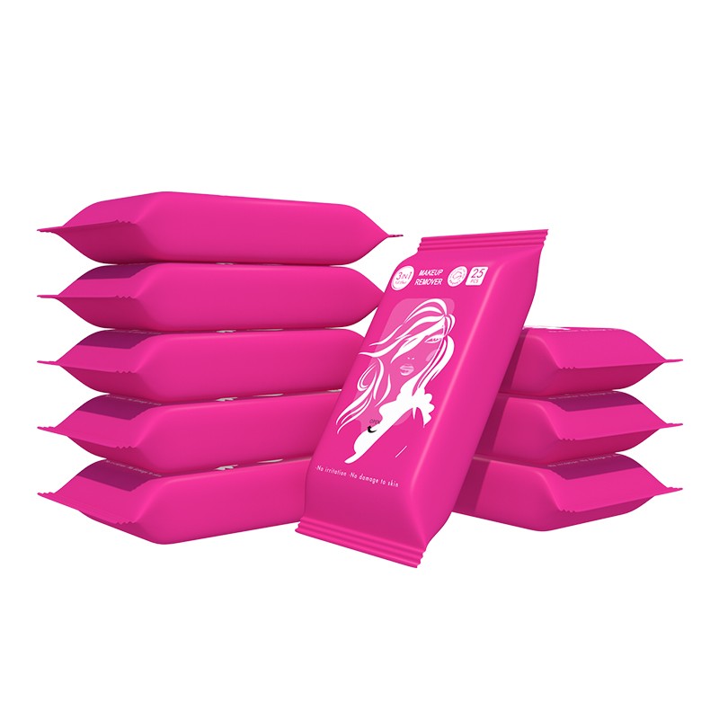 Makeup Remover Wipes Manufacturer - Hot Selling OEM Free Sample Moisturizing Extract Fruit Plant Essence Custom