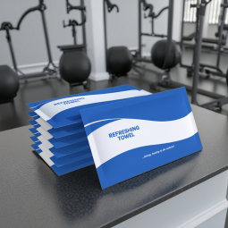 Cotton Towel Factory - 100% Cotton White Plain Disposable Hot Cold Cleaning Wet Towel Single Pack