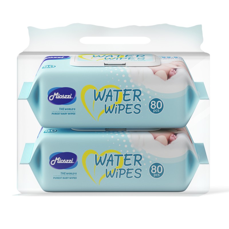 Baby Wet Wipes Supplier - 80PCS Biodegradable Cotton Pure Water