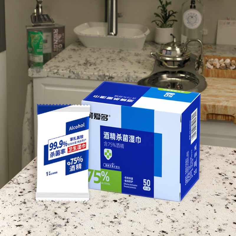 Antiseptic Wet Wipes Factory - OEM Hypoallergenic 10-Pack Portable