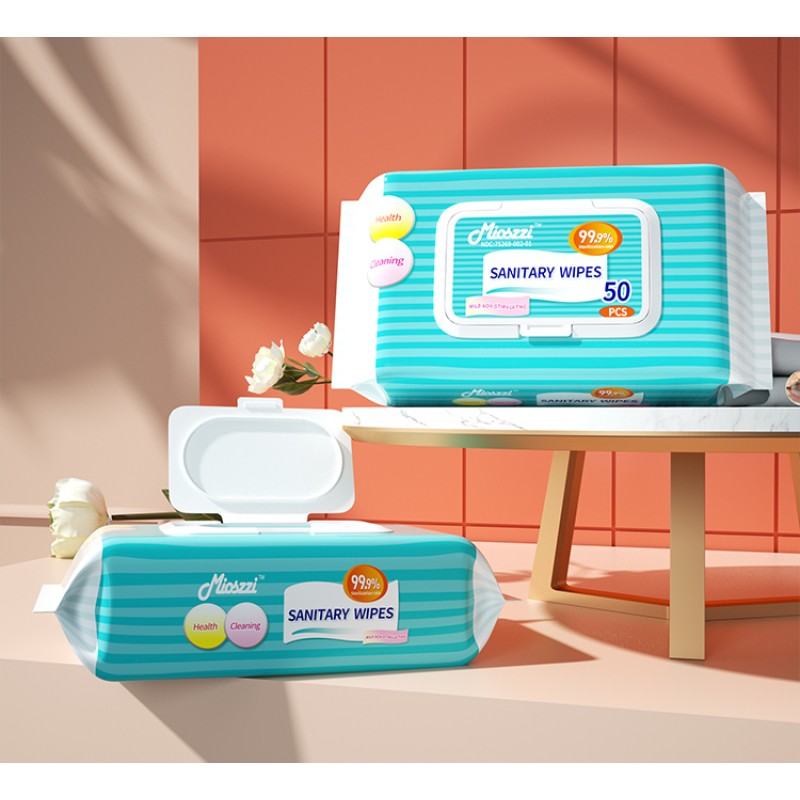 Disinfectant Wipes Supplier - Customization 50Pcs Antiseptic Sanitizing