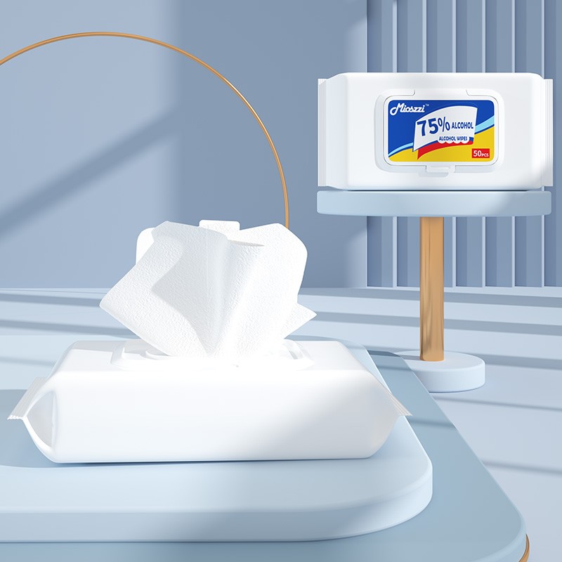 Alcohol Wet Wipes Factory - OEM 75% Isopropyl 100pcs Surface