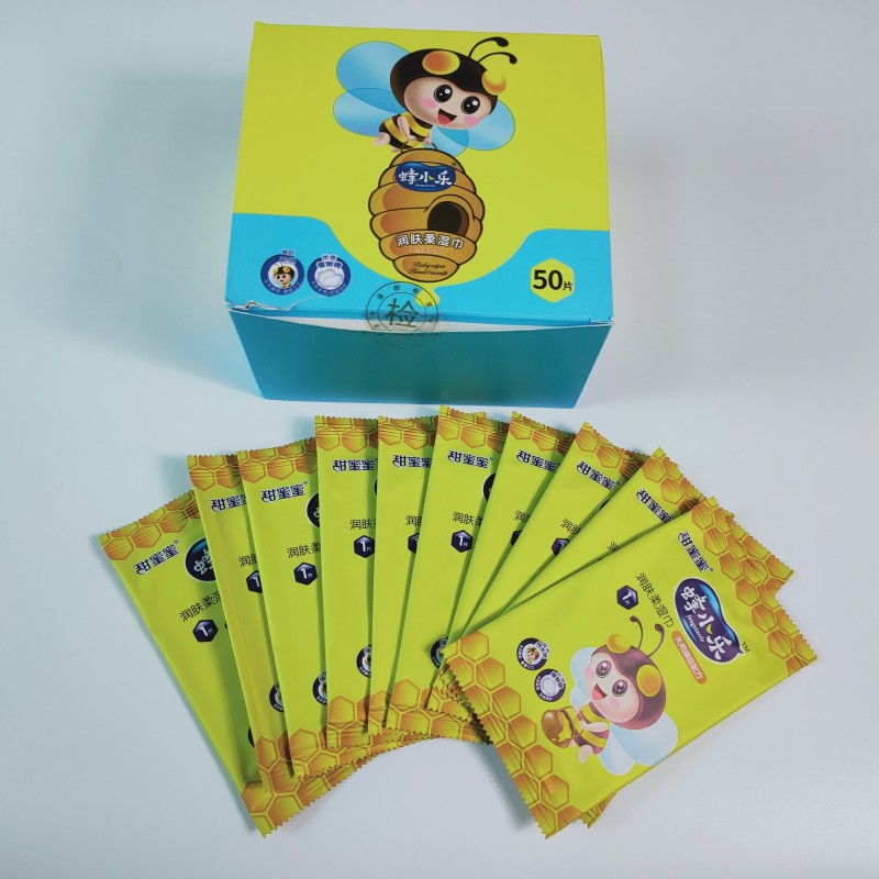 Makeup Remover Wipes Manufacturer - Single Sachet Facial Care Honey