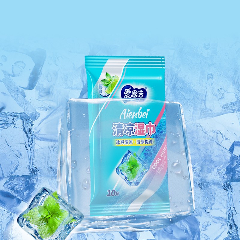 Cooling Wet Wipes Supplier - OEM Portable Peppermint Exercise