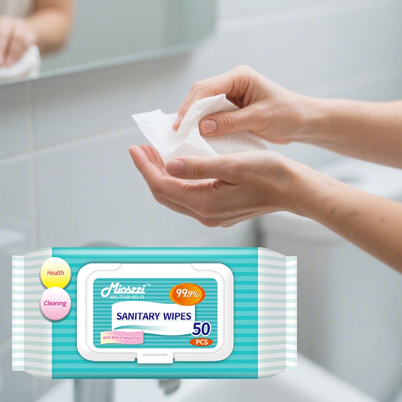 Hygienic Wet Wipes Manufacturer - OEM Quaternary Ammonium Salt 50pcs