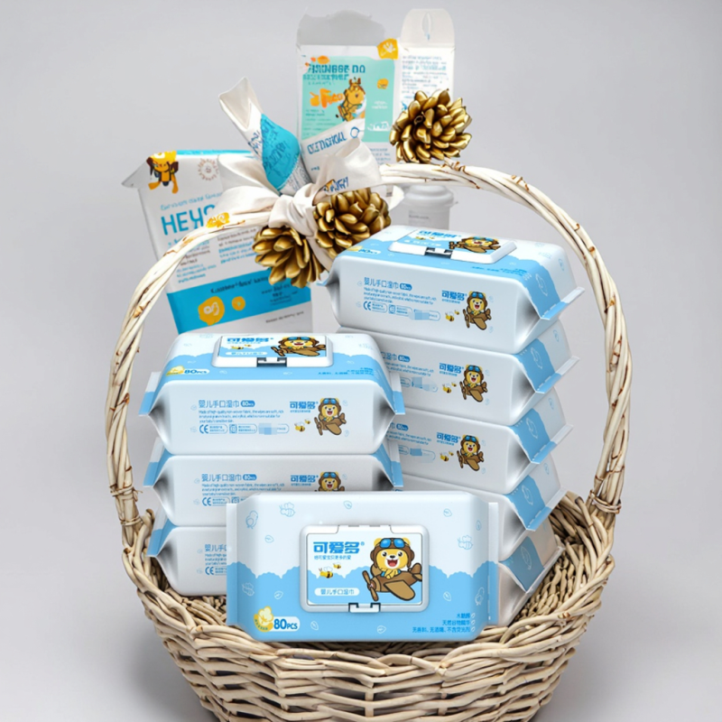 Baby Wet Wipes Factory - Hot Selling Wholesale Eco-Friendly 80pcs