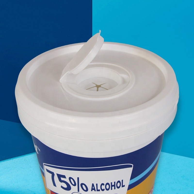Hand Sanitizer Wipes Factory - 75% Alcohol Large Bucket Promotional