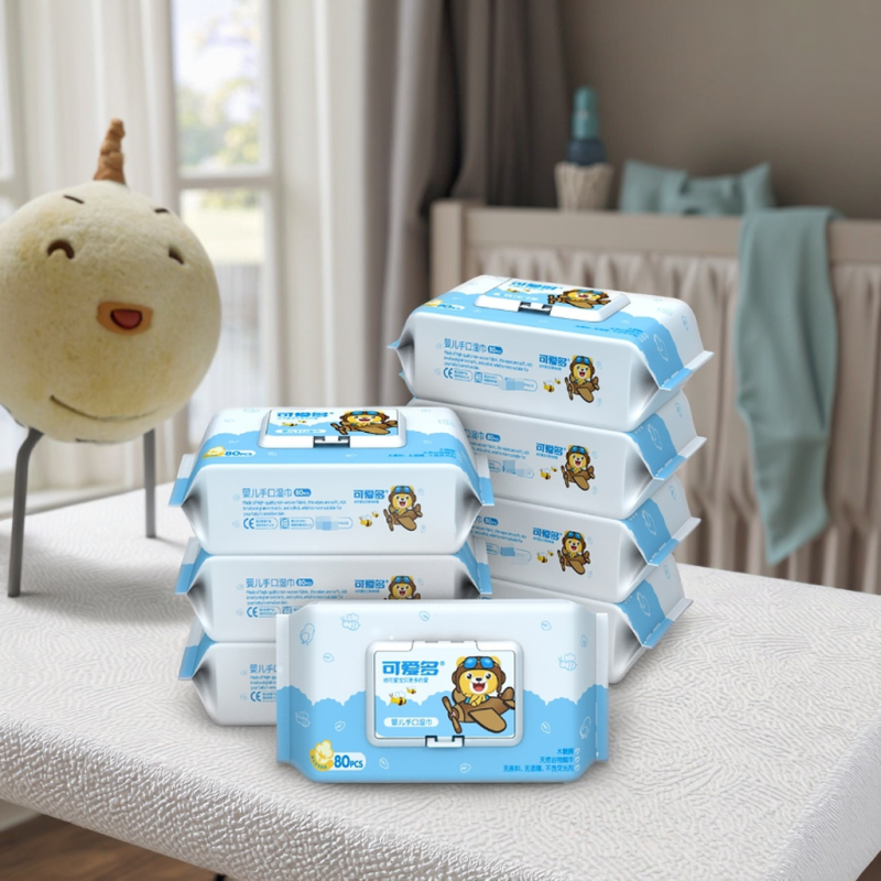 Baby Wet Wipes Factory - Hot Selling Wholesale Eco-Friendly 80pcs