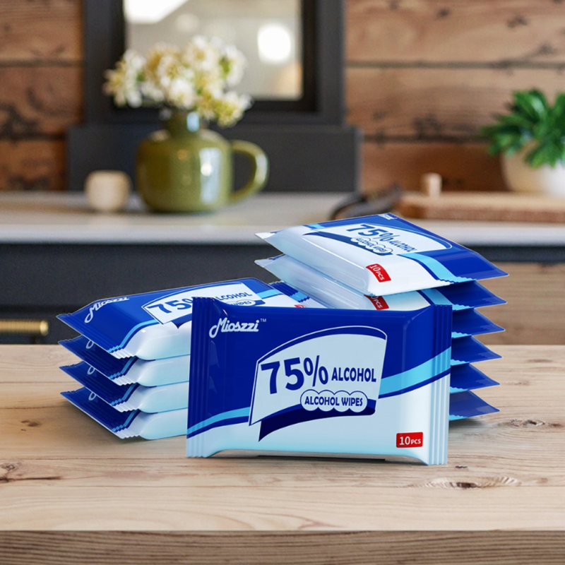 Alcohol Wipes Manufacturer - RTS 10 Bags 75% Disinfectant