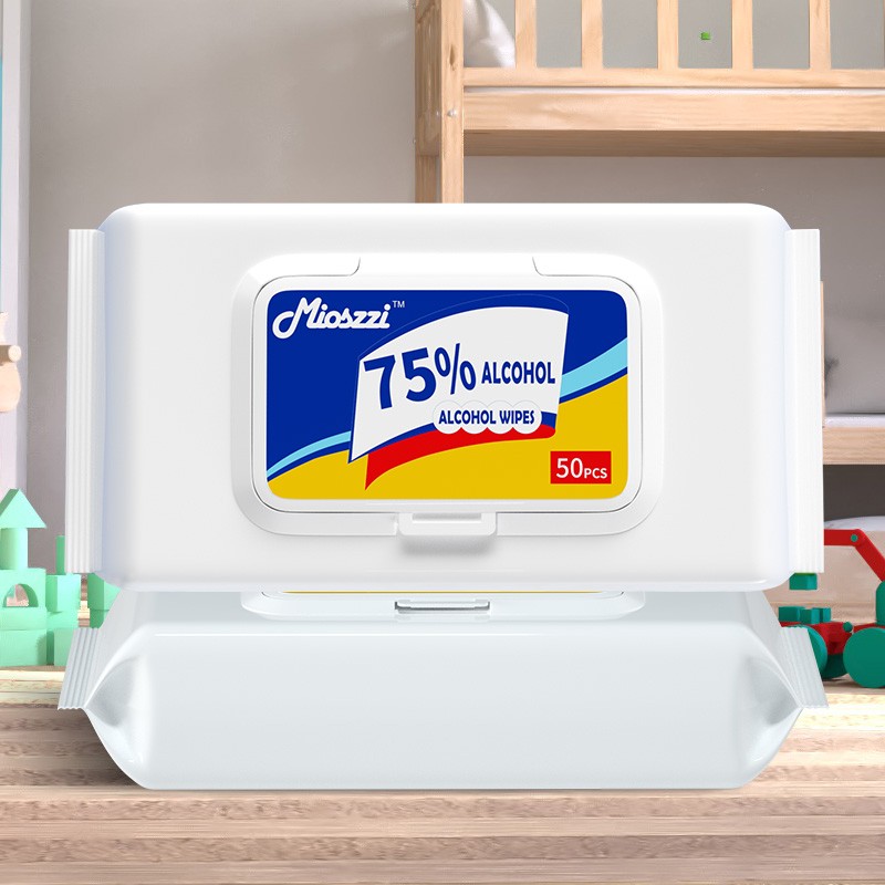 Alcohol Wet Wipes Factory - OEM 75% Isopropyl 100pcs Surface