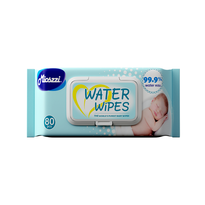 Baby Wet Wipes Supplier - 80PCS Biodegradable Cotton Pure Water