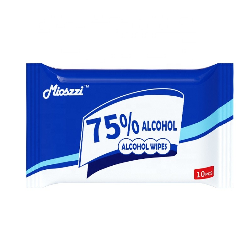 Alcohol Wipes Manufacturer - RTS 10 Bags 75% Disinfectant