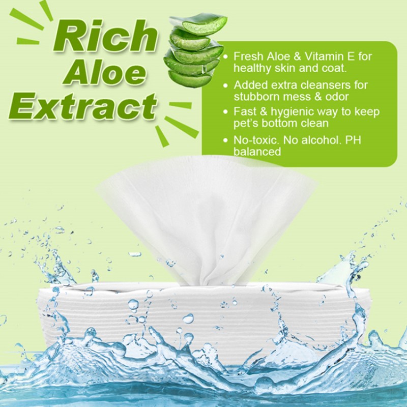 Pet Cleaning Wipes Manufacturer - Biokleen Custom Free Sample Pet Cleaning Wipes Multi-purpose Cleaning Nonwoven Pet