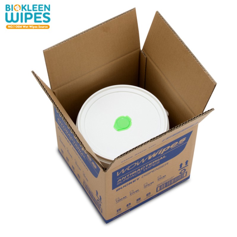 Gym Wipes Supplier - Biokleen OEM Free Sample 1200pcs Cleaning Gym Wipes Equipment Wipes Bucket Kit Roll Gym Wet Wipes