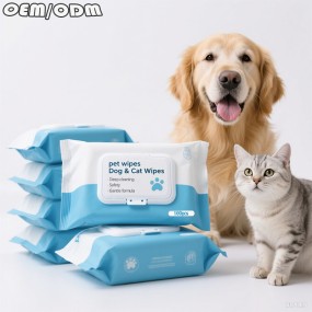 Deodorizing Wipes Factory - Biokleen Private Label 100ct Dog Deodorizing Wipes Pet Grooming Wipes