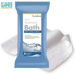 Adult Wipes Factory - Biokleen Free Sample Essential Cleansing Pre-moistened CHG Adult Wet Tissues Bathing Wipes Factory