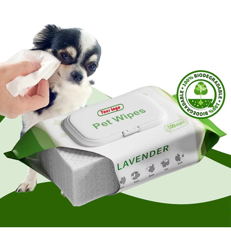 Dog Wipes Supplier - Biokleen Custom China Manufacturer 100 Extra Thick Organic Lavender Scented Dog Wipes for Paws
