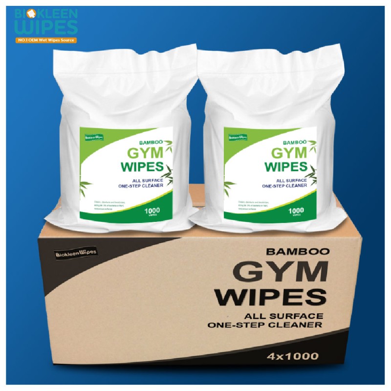 Gym Wipes Factory - Biokleen Custom 1200 Free Sample Gym Equipment Wipes After Gym Wipes Antibacterial Wipes Bulk