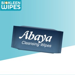 Abaya Wipes Supplier - Biokleen Private Label Big Size 25 Count Easy Cooling Abaya Cleansing Wipes Pure Water Aloe