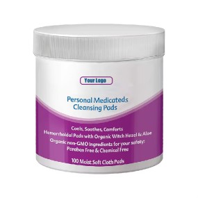 Personal Cleansing Pads Supplier - Biokleen 100 Pads Cool Comfort Personal Cleansing Pads Organic Witch Hazel Aloe Vera