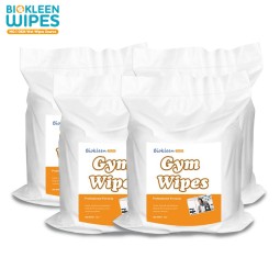 Gym Cleaning Wipes Supplier - Biokleen Hot Selling 800 1200 Count Custom Floor Stainless Steel Nonwoven Spunlace Gym