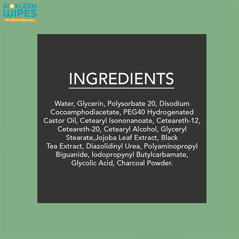 Makeup Towel Manufacturer - OEM 25pcs Super Soft Detoxifying Activated Bamboo Charcoal Makeup Towel Remover Men Wipe