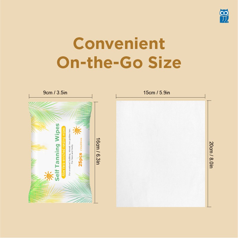 Self-tanning Wipes Manufacturer - Biokleen OEM Skin Deep Self-tanning Face Wipes Tan Towel Self Tan Towelette Self Tan
