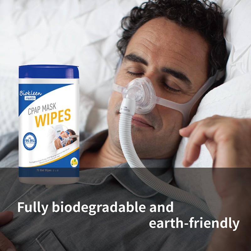 Cotton Safe Wipes Factory - Biokleen OEM Free Sample 100% Cotton Safe Alcohol-Free CPAP Cleaner Barrel Cleansing CPAP